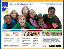 Tablet Screenshot of denverwestpediatrics.com